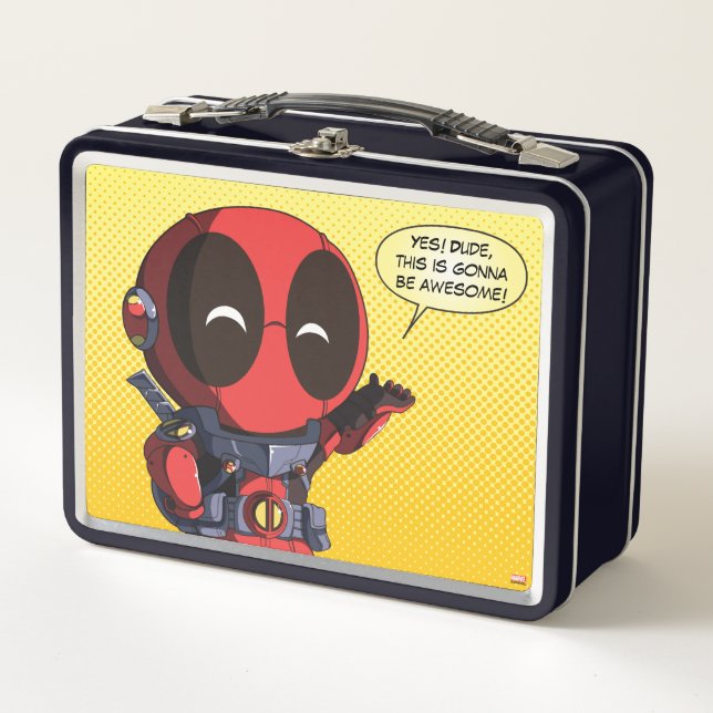 Mini Deadpool in Armor Adult Lunchbox (Front)