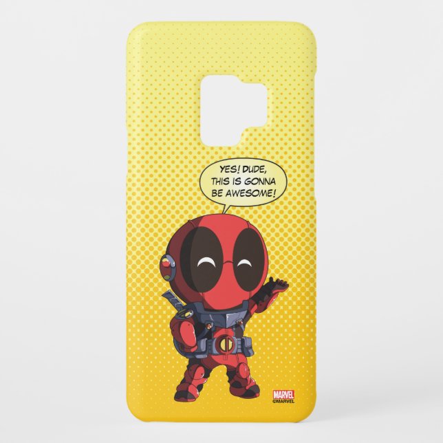 Mini Deadpool in Armor Case-Mate Samsung Galaxy Case (Back)