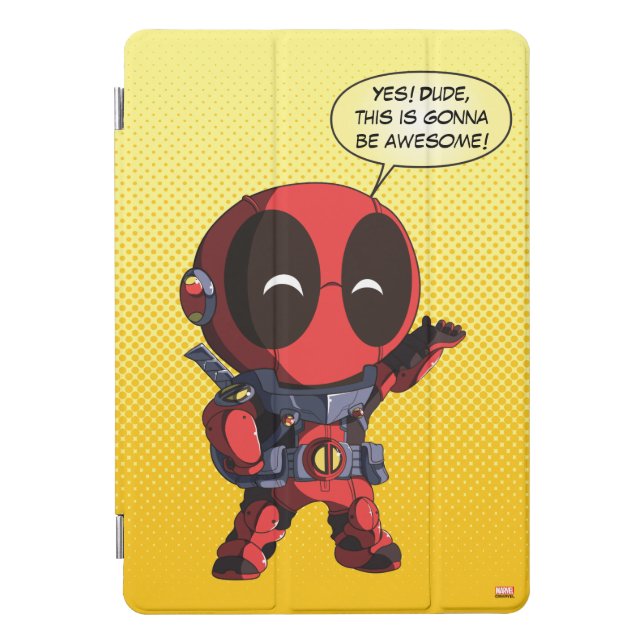 Mini Deadpool in Armor iPad Pro Cover (Front)