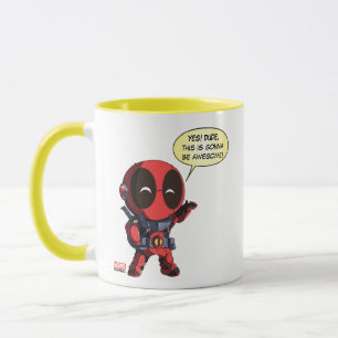 Mini Deadpool in Armor Mug