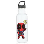 Mini Deadpool in Armor Stainless Steel Water Bottle
