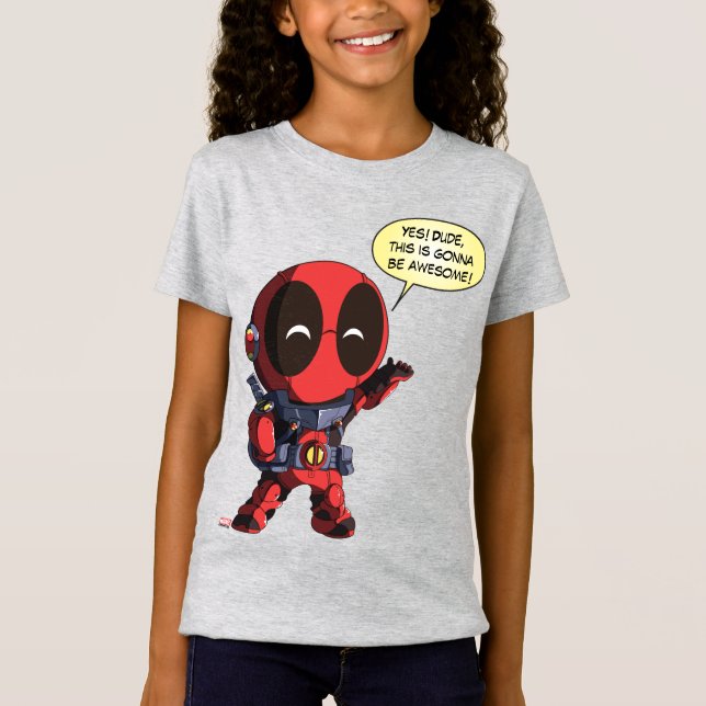 Mini Deadpool in Armor T-Shirt (Front)