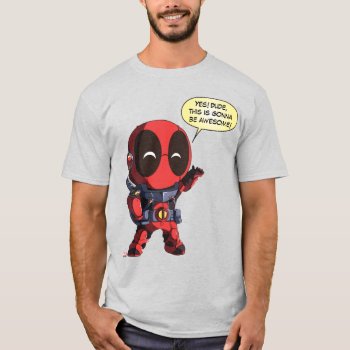 Mini Deadpool In Armor T-shirt by deadpool at Zazzle