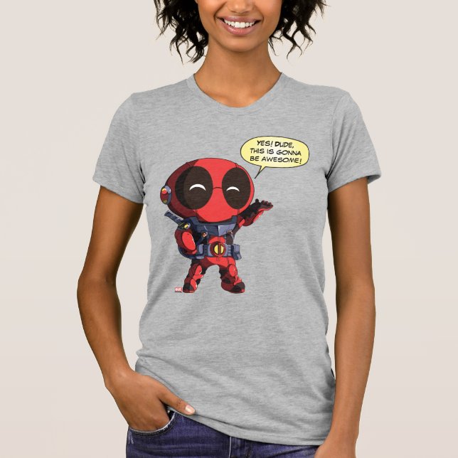 Mini Deadpool in Armor T-Shirt (Front)