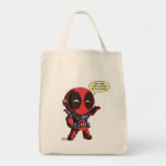 Mini Deadpool in Armor Tote Bag