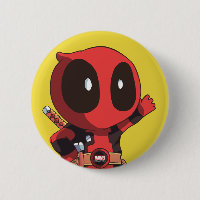 Mini Deadpool Pinback Button