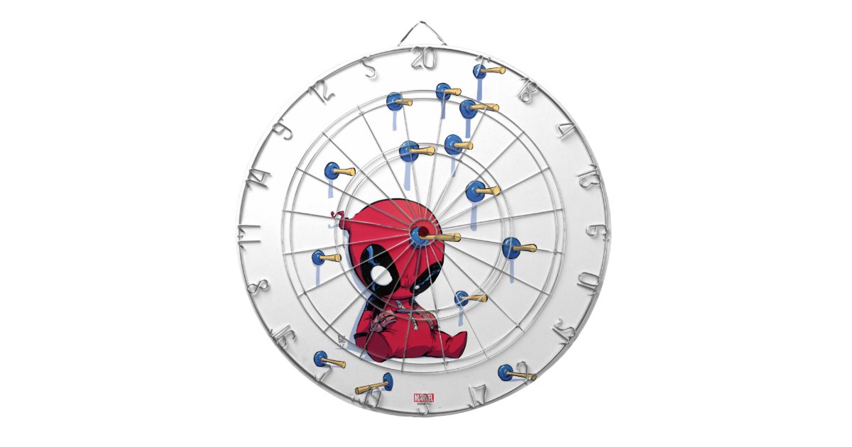 Mini Deadpool Suction Cup Darts Dartboard With Darts Zazzle
