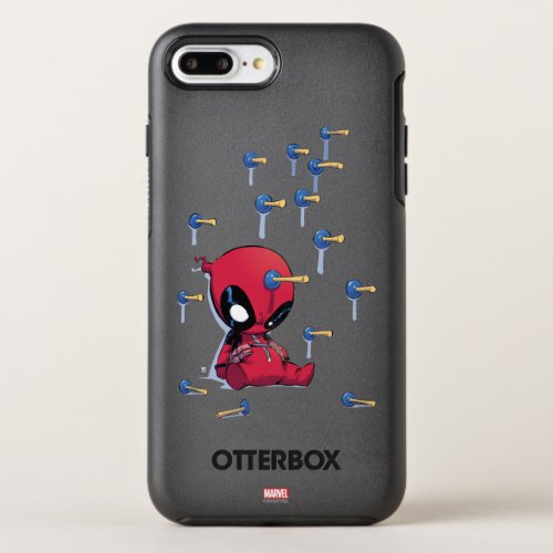 Mini Deadpool Suction Cup Darts OtterBox Symmetry iPhone 8 Plus7 Plus Case