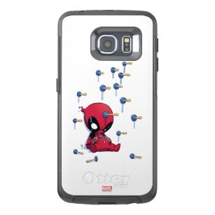 Mini Deadpool Suction Cup Darts OtterBox Samsung Galaxy S6 Edge Case