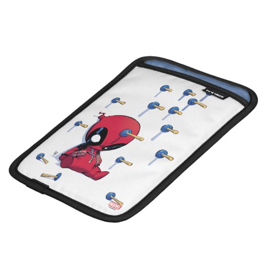 Mini Deadpool Suction Cup Darts Sleeve For iPad Mini (Front Bottom)