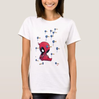 Mini Deadpool Suction Cup Darts T-shirt by deadpool at Zazzle
