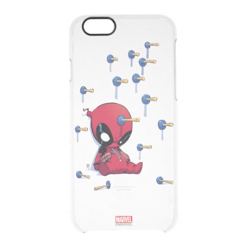 Mini Deadpool Suction Cup Darts Clear iPhone 66S Case