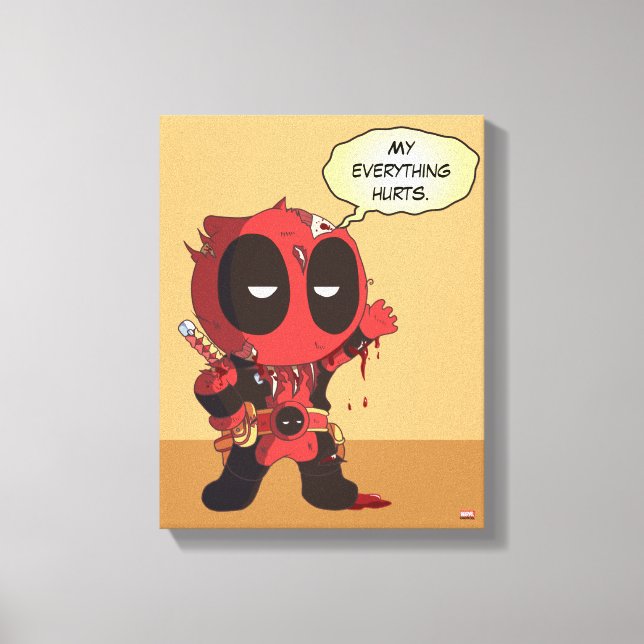 Mini Deadpool Survivor Canvas Print (Front)