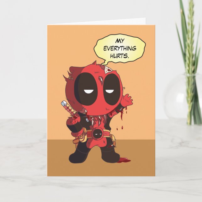 Mini Deadpool Survivor Card (Front)