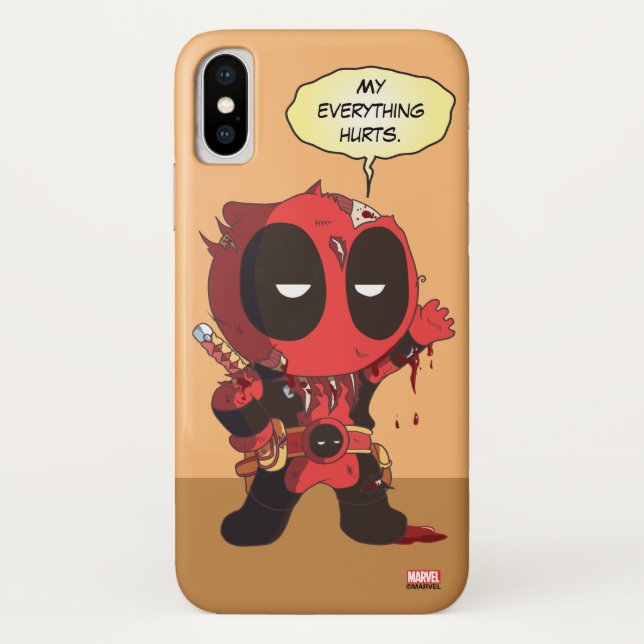 Mini Deadpool Survivor Case-Mate iPhone Case (Back)