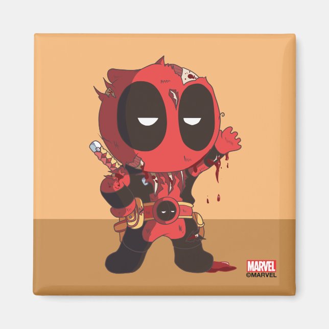 Mini Deadpool Survivor Magnet (Front)