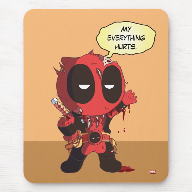 Mini Deadpool Survivor Mouse Pad (Front)