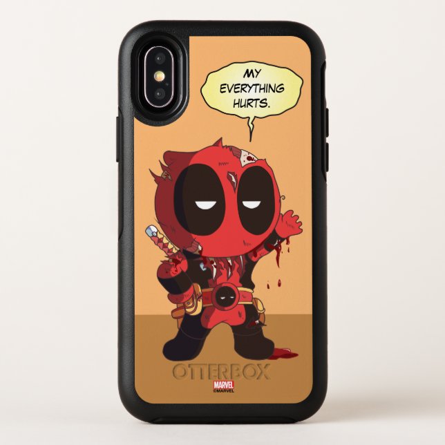 Mini Deadpool Survivor Otterbox iPhone Case (Back)