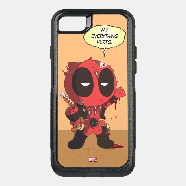 Mini Deadpool Survivor Otterbox iPhone Case (Back)