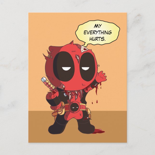 Mini Deadpool Survivor Postcard (Front)