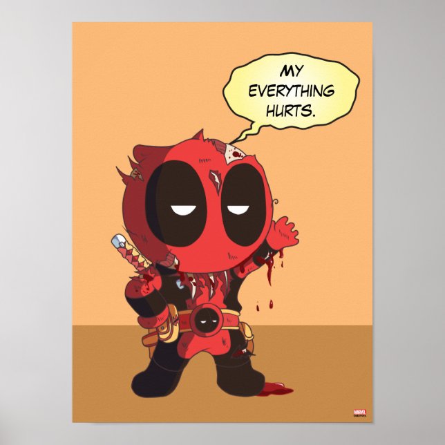 Mini Deadpool Survivor Poster (Front)