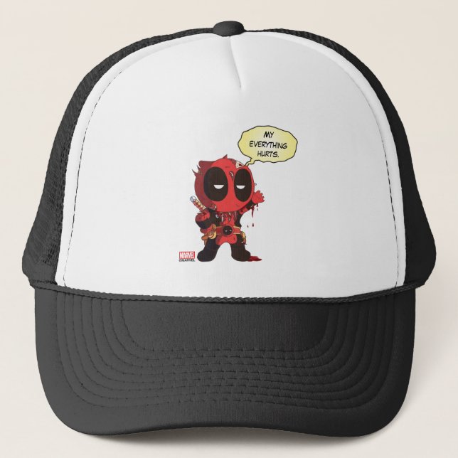 Mini Deadpool Survivor Trucker Hat (Front)