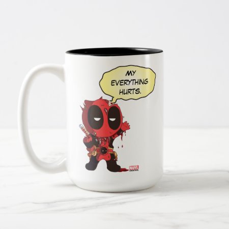 Mini Deadpool Survivor Two-tone Coffee Mug