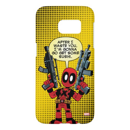 Mini Deadpool With Guns Samsung Galaxy S7 Case