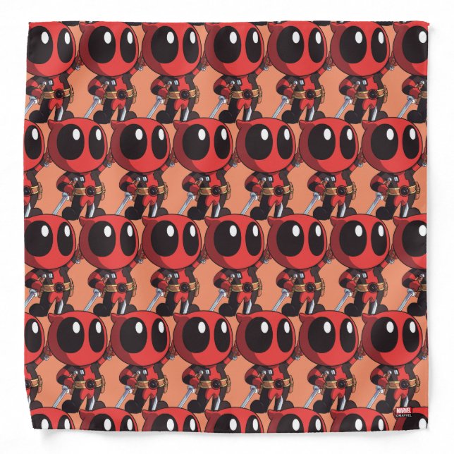 Mini Deadpool With Two Swords Bandana (Front)