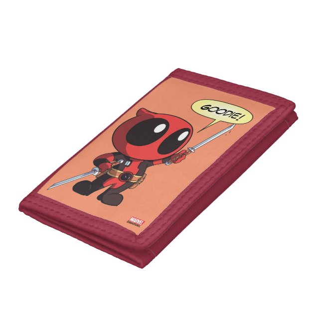 Mini Deadpool With Two Swords Tri-fold Wallet (Bottom)