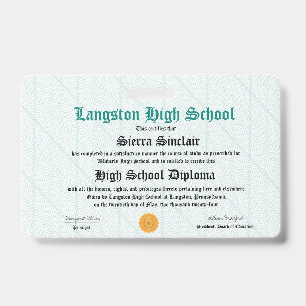 Mini Diploma - Packet Size Badge