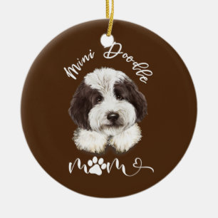 Mini Doodle Mom Mother's Day Goldendoodle Mama  Ceramic Ornament