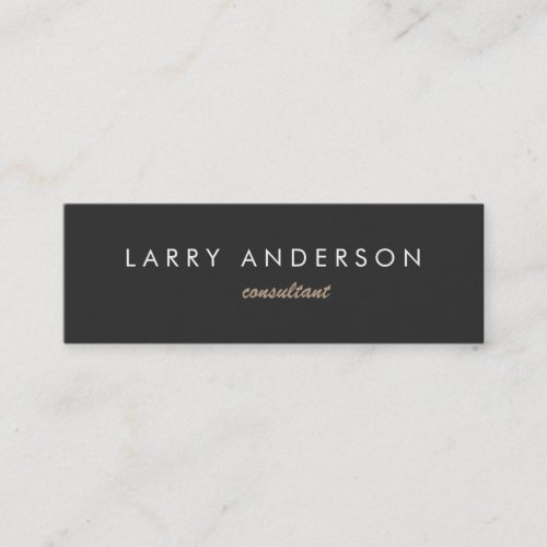 Mini Double sided Grey Consultant Business Card
