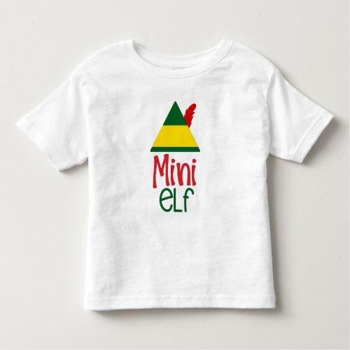 MINI Elf Baby Kids Christmas Holiday Family Fun Toddler T_shirt