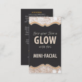 Mini-Facial Instruction Card - GLOW (Front/Back)