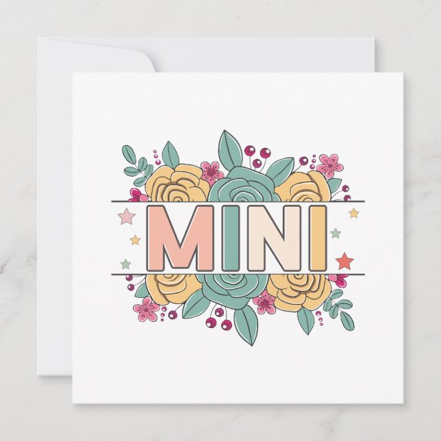 Mini Flower Invitation (Front)