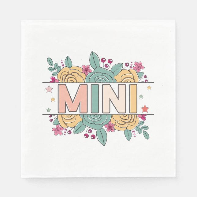 Mini Flower Napkins (Front)