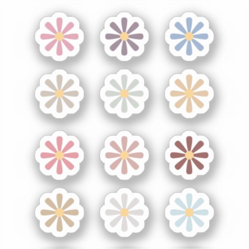 Mini Flowers Stickers Set