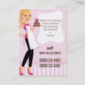 Mini Flyer Card For Party Planner Event Organizer by ArtbyMonica at Zazzle