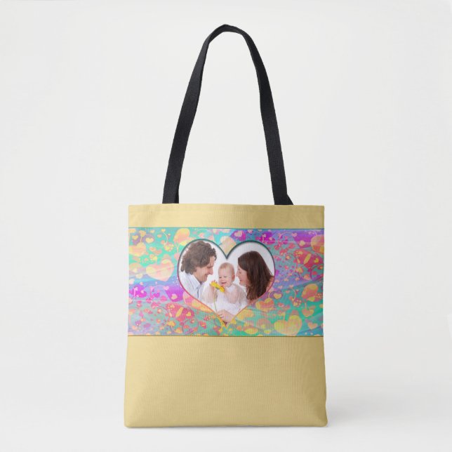 Mini Frame - Heart ART VI + your Photo Tote Bag (Front)