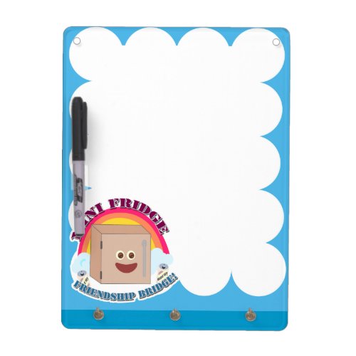 Mini Fridge College Design Dry Erase Board
