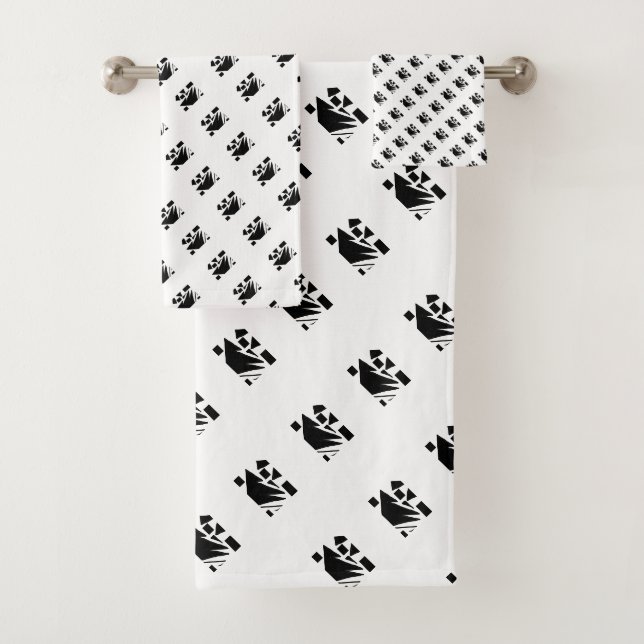 Mini Geo  Bath Towel Set (Insitu)