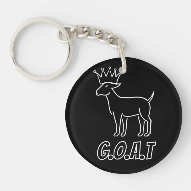 Mini Goat Double-Sided Keychain (Front)