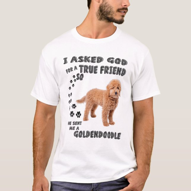 Mini Goldendoodle Quote Mom, Doodle Dad Art Cute G T-Shirt (Front)