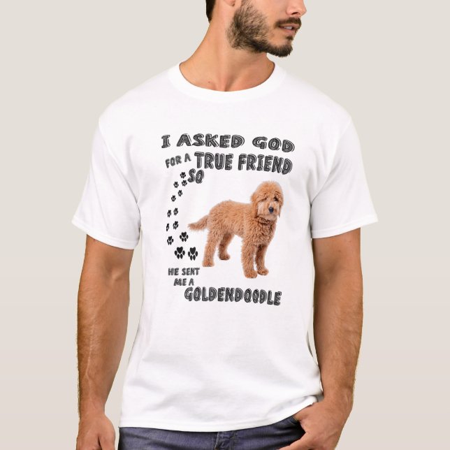 Mini Goldendoodle Quote Mom, Doodle Dad Art Cute G T-Shirt (Front)
