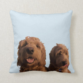 Mini Goldendoodles Throw Pillow