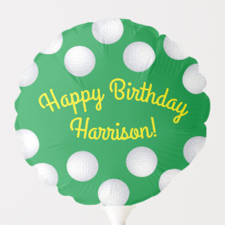 Mini Golf Balls Birthday Party Kids Sports Balloon