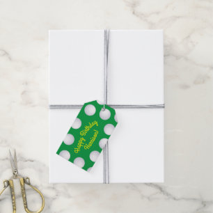 Mini Golf Balls Birthday Party Kids Sports Gift Tags