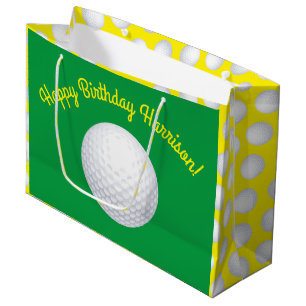 Mini Golf Balls Birthday Party Kids Sports Large Gift Bag