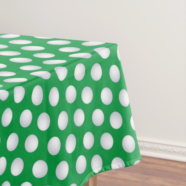 Mini Golf Balls Birthday Party Kids Sports Tablecloth (In Situ)